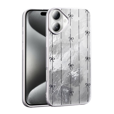 Apple iPhone 16 Plus Kılıf Desenli Zore Mep Kapak Gri Leopar