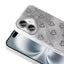 Apple iPhone 16 Plus Kılıf Kamera Korumalı Figürlü Zore Ponti Silikon Kapak Beyaz