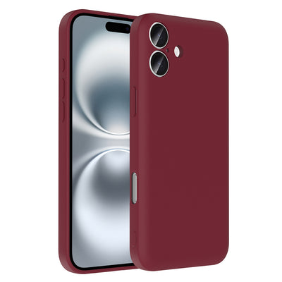 Apple iPhone 16 Plus Kılıf Kamera Korumalı Kartlık Hazneli Zore Vitra Kapak Kahverengi