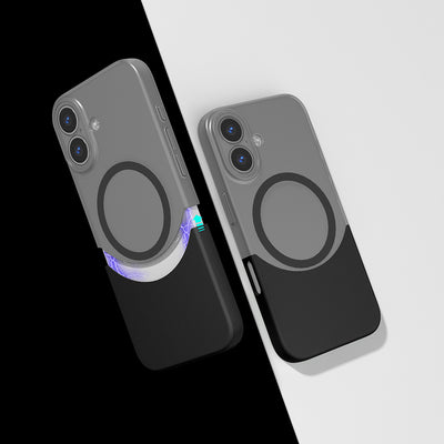 Apple iPhone 16 Plus Kılıf M-Safe Şarj Özellikli Mıknatıslı Zore Duble Kapak Lacivert