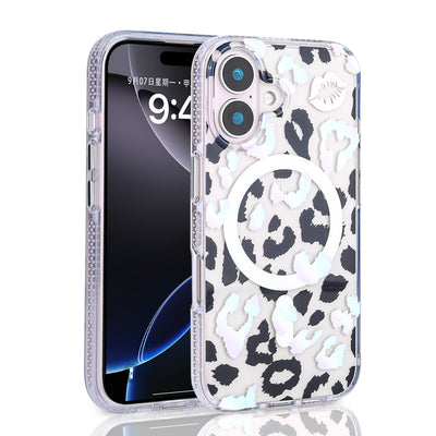 Apple iPhone 16 Plus Kılıf M-safe Şarj Özellikli Zore Jago Kapak Siyah-Kahverengi