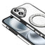 Apple iPhone 16 Plus Kılıf Pırlanta Taş Tasarımlı M-safe Şarj Özellikli Zore Karetta Silikon Kapak Gold