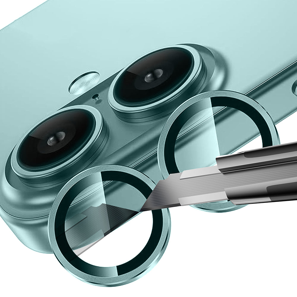 Apple iPhone 16 Plus Zore Mikro Kamera Lens Koruyucu Gümüş