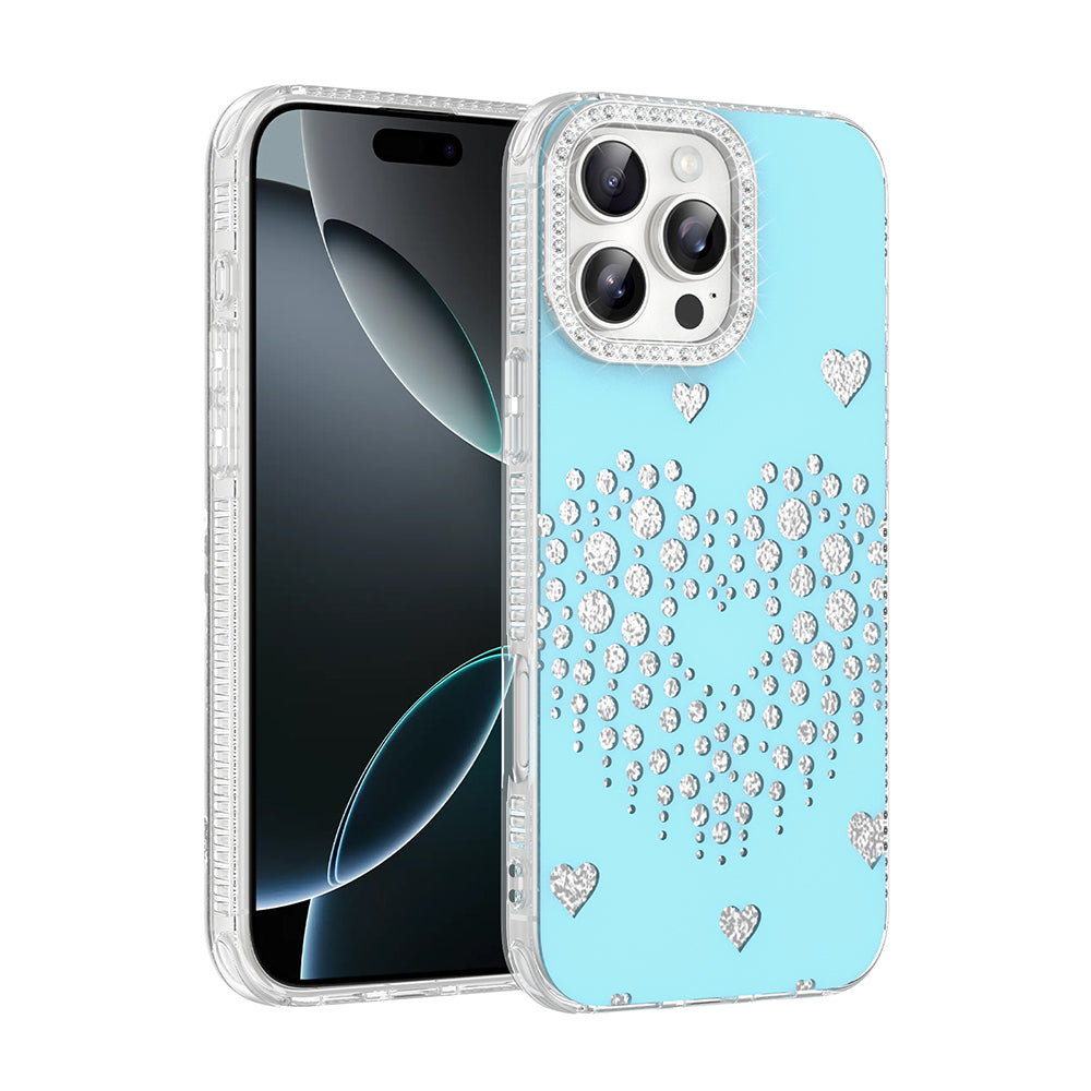 Apple iPhone 16 Pro Kılıf Damla Taşlı Zore Rivas Sert PC Kapak