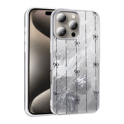 Apple iPhone 16 Pro Kılıf Desenli Zore Mep Kapak İncili Fiyonk