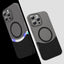 Apple iPhone 16 Pro Kılıf M-Safe Şarj Özellikli Mıknatıslı Zore Duble Kapak Siyah