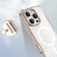 Apple iPhone 16 Pro Kılıf M-safe Şarj Özellikli Çıkarılabilir Arka Yüzeyli Zore Polar Kapak Gold