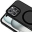 Apple iPhone 16 Pro Kılıf M-safe Şarj Özellikli Mat Arka Yüzey Zore Sio Kapak Rose Brown