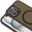 Apple iPhone 16 Pro Kılıf M-safe Şarj Özellikli Mat Arka Yüzey Zore Sio Kapak Rose Brown