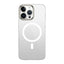 Apple iPhone 16 Pro Kılıf M-safe Şarj Özellikli Şeffaf Cam Arka Yüzey Zore G-Glass Kapak Şeffaf