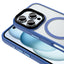 Apple iPhone 16 Pro Kılıf Mat Arka Yüzey Wireless Şarj Özellikli Zore Flet M-safe Kapak Desert Titanyum