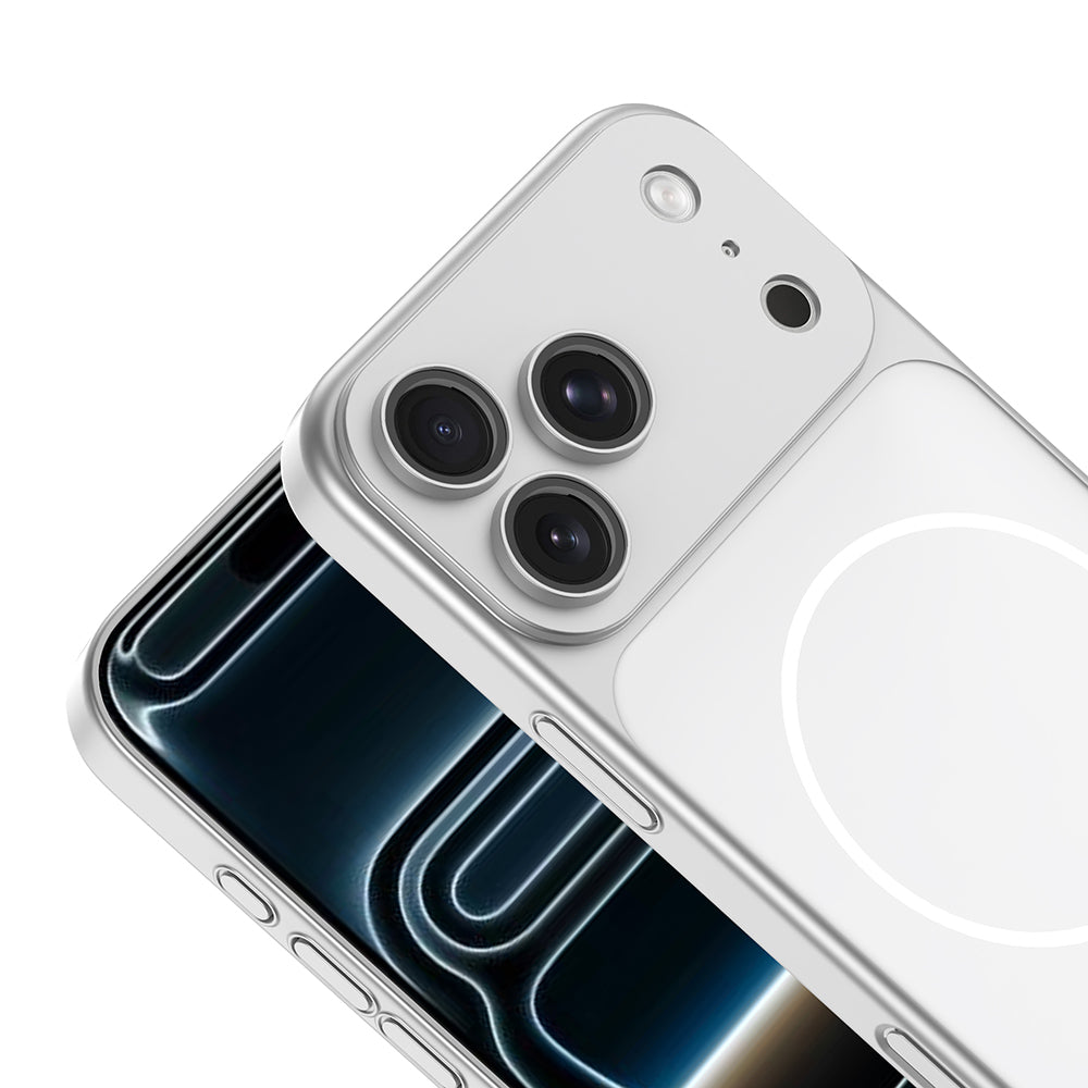 Apple iPhone 16 Pro Kılıf Zore M-Safe Şarj Özellikli Kamera Korumalı Spark Kapak Mavi