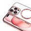 Apple iPhone 16 Pro Max Kılıf Kamera Korumalı M-safe Wireless Şarj Özellikli Zore Demre Kapak Derin Mor