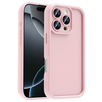 Apple iPhone 16 Pro Max Kılıf Kamera Korumalı Zore Ananas Kapak Pembe