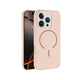 Apple iPhone 16 Pro Max Kılıf M-safe Şarj Özellikli Zore Meta Kapak Rose Pembe