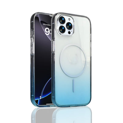 Apple iPhone 16 Pro Max Kılıf M-Safe Şarj Özellikli Zore Septik Silikon Kapak Turkuaz