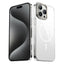 Apple iPhone 16 Pro Max Kılıf M-safe Şarj Özellikli Şeffaf Cam Arka Yüzey Zore G-Glass Kapak Şeffaf
