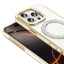 Apple iPhone 16 Pro Max Kılıf Pırlanta Taş Tasarımlı M-safe Şarj Özellikli Zore Karetta Silikon Kapak Rose Gold