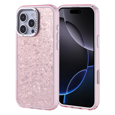 Apple iPhone 16 Pro Max Kılıf Taşlı Tasarımlı Zore Kapi Kapak Gümüş