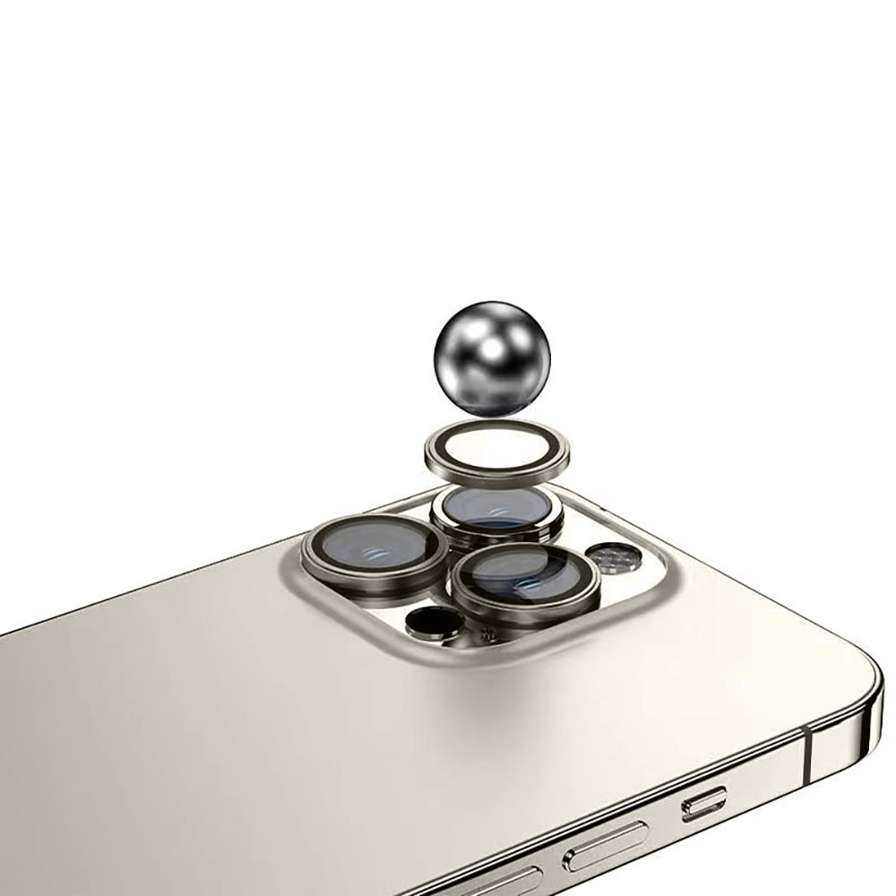 Apple iPhone 16 Pro Max Zore Mikro Kamera Lens Koruyucu Gri