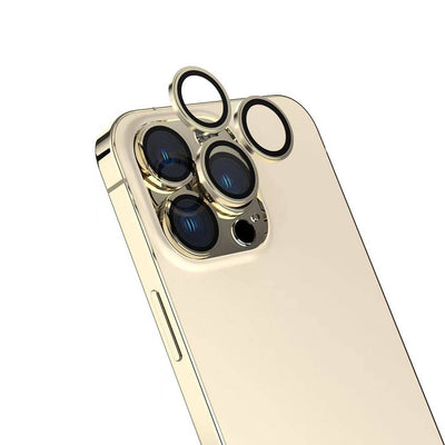 Apple iPhone 16 Pro Max Zore Safir CL-15 Parmak İzi Bırakmayan Anti-Reflective Kamera Lens Koruyucu Gri