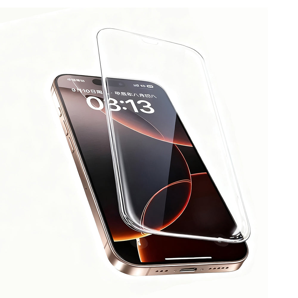 Apple iPhone 16 Pro Zore 3D Mobi HD Temperli Cam Ekran Koruyucu Şeffaf