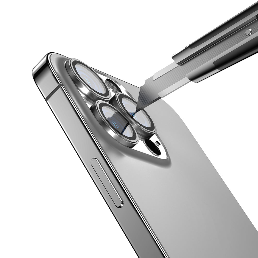 Apple iPhone 16 Pro Zore Mikro Kamera Lens Koruyucu Siyah