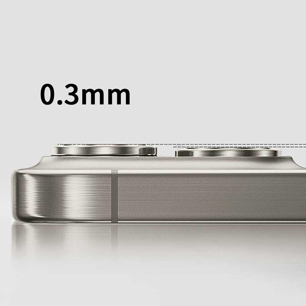 Apple iPhone 16 Pro Zore Mikro Kamera Lens Koruyucu Gümüş