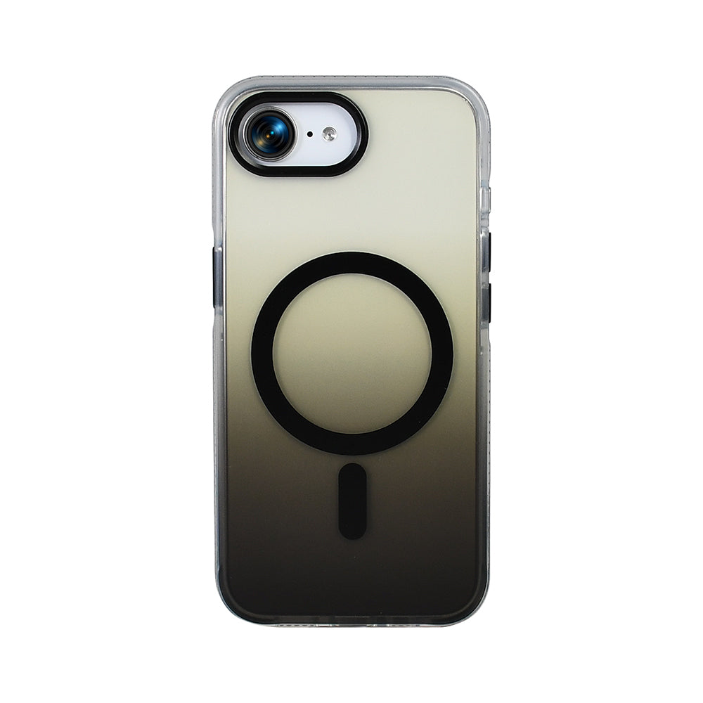 Apple iPhone 16E Kılıf M-safe Şarj Özellikli Transparan Renk Geçişli Zore Toros Kapak Rose Gold