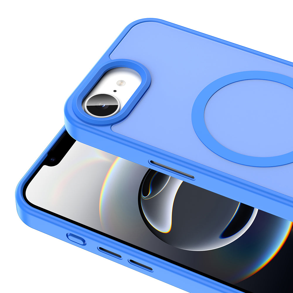Apple iPhone 16E Kılıf M-safe Şarj Özellikli Mat Arka Yüzey Zore Sio Kapak Kahverengi