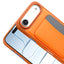 Apple iPhone 17 Air Kılıf Kartlıklı Zore X-Kart Silikon Kapak Turuncu