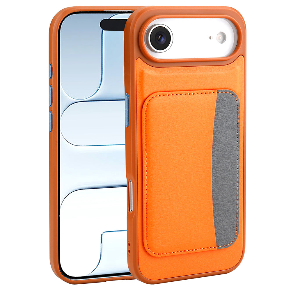 Apple iPhone 17 Air Kılıf Kartlıklı Zore X-Kart Silikon Kapak Koyu Gri