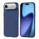 Apple iPhone 17 Air Kılıf M-safe Şarj Özellikli Karbon Fiber Görünümlü Zore Nekst Kapak Lacivert