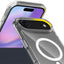 Apple iPhone 17 Air Kılıf M-safe Şarj Özellikli Şeffaf Sert PC Zore Embos Kapak Şeffaf