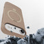 Apple iPhone 17 Air Kılıf M-safe Şarj Özellikli Standlı Zore Samara Kapak Desert Gold