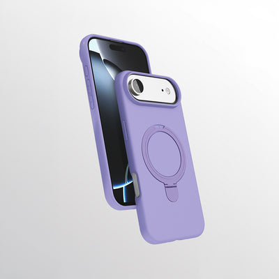 Apple iPhone 17 Air Kılıf M-safe Şarj Özellikli Standlı Zore Samara Kapak Lila