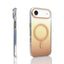 Apple iPhone 17 Air Kılıf M-safe Şarj Özellikli Transparan Renk Geçişli Zore Toros Kapak Rose Gold
