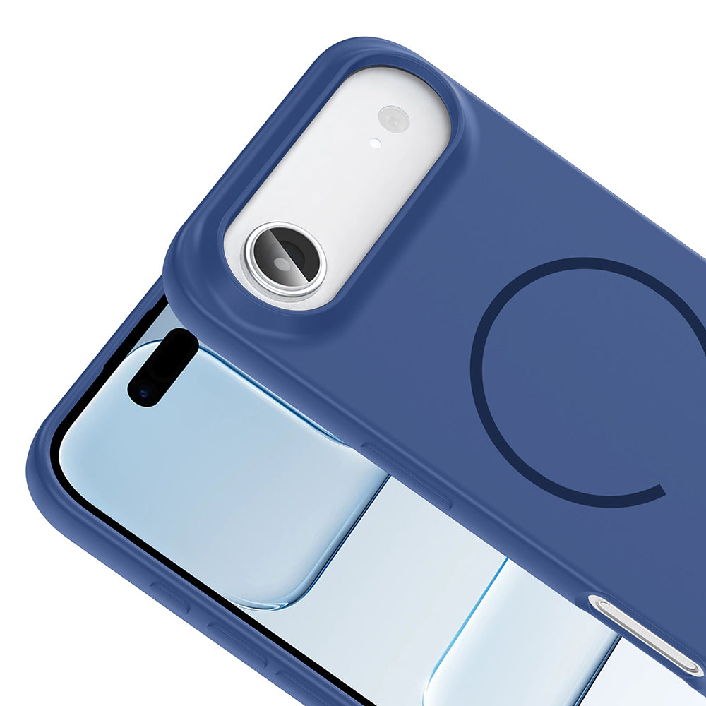 Apple iPhone 17 Air Kılıf M-safe Şarj Özellikli Zore Meta Kapak Siyah