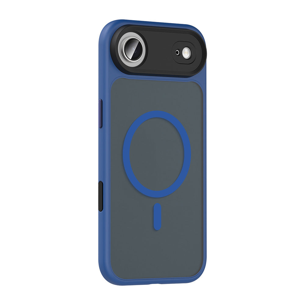Apple iPhone 17 Air Kılıf Mat Arka Yüzey Wireless Şarj Özellikli Zore Flet M-safe Kapak Turuncu