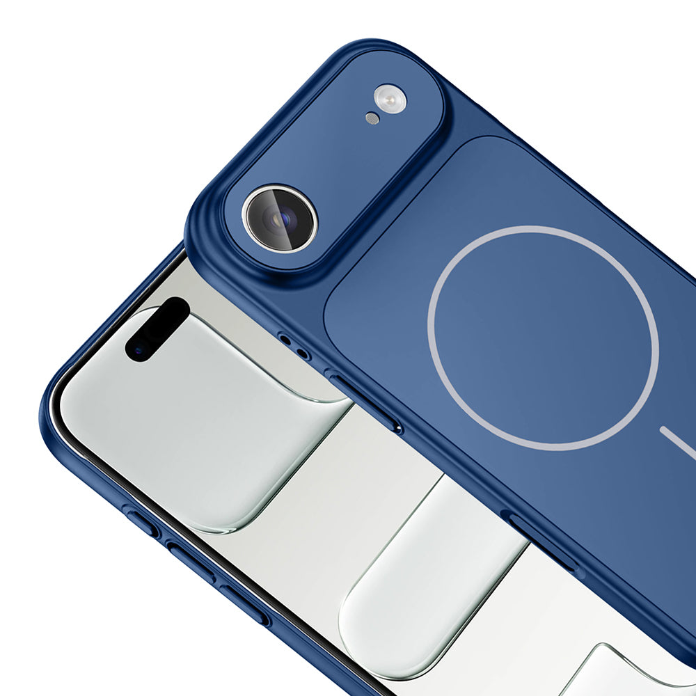 Apple iPhone 17 Air Kılıf Zore M-Safe Şarj Özellikli Kamera Korumalı Formen Kapak Gri
