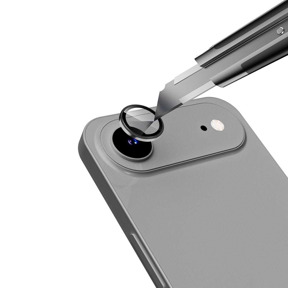 Apple iPhone 17 Air Zore Mikro Kamera Lens Koruyucu Gümüş