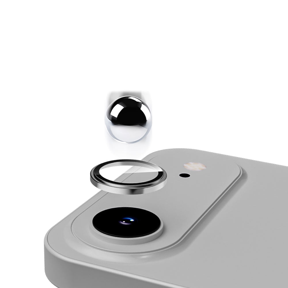 Apple iPhone 17 Air Zore Mikro Kamera Lens Koruyucu Gümüş