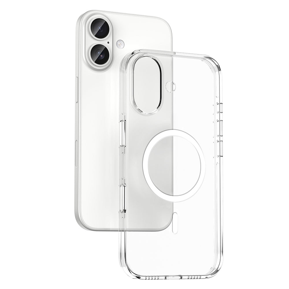 Apple iPhone 17 Kılıf M-safe Şarj Özellikli Kamera Korumalı Zore Kripto Kapak Şeffaf