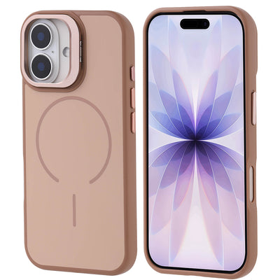 Apple iPhone 17 Kılıf M-safe Şarj Özellikli Kamera Standlı Zore Notron Kapak Siyah