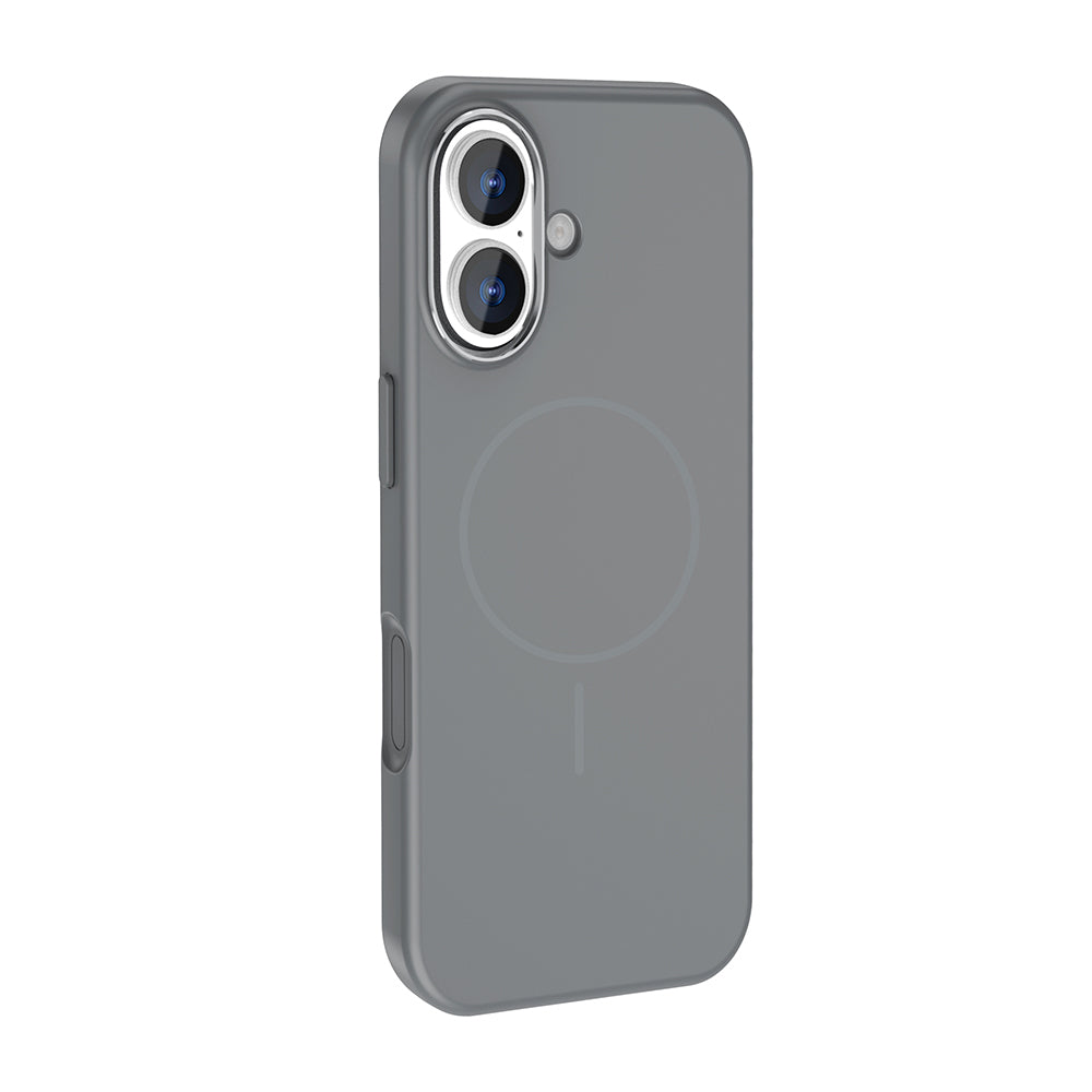 Apple iPhone 17 Kılıf M-Safe Şarj Özellikli Metal Kamera Çerçeveli Zore Edi Silikon Kapak Rose Gold