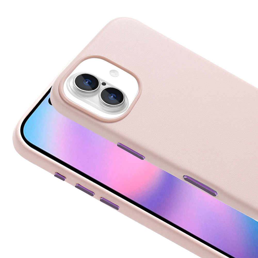 Apple iPhone 17 Kılıf M-safe Şarj Özellikli PU Deri Görünümlü Zore Kupra Kapak Lacivert