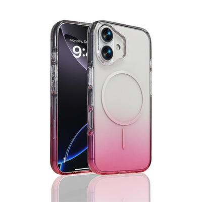 Apple iPhone 17 Kılıf M-Safe Şarj Özellikli Zore Septik Silikon Kapak Pembe