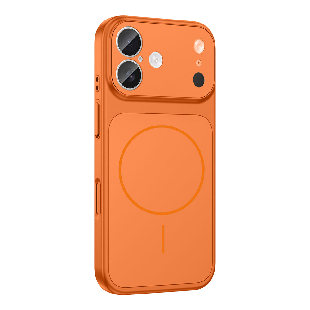 Apple iPhone 17 Kılıf Zore M-Safe Şarj Özellikli Kamera Korumalı Formen Kapak Gri