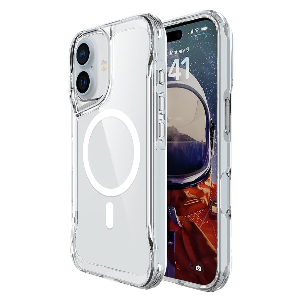 Apple iPhone 17 Kılıf Zore M-safe Şarj Özellikli T-Max M-safe Kapak Şeffaf