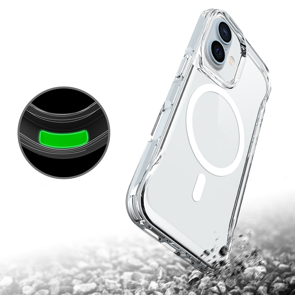 Apple iPhone 17 Kılıf Zore M-safe Şarj Özellikli T-Max M-safe Kapak Şeffaf